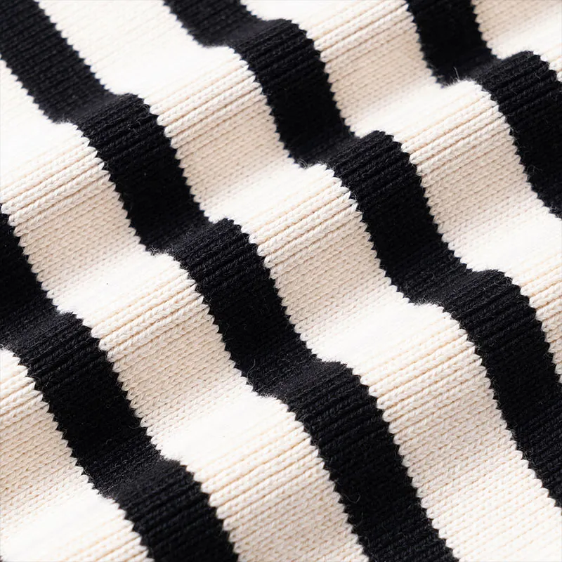 CELINE Crew Neck Mariniere Cotton Sweater-4