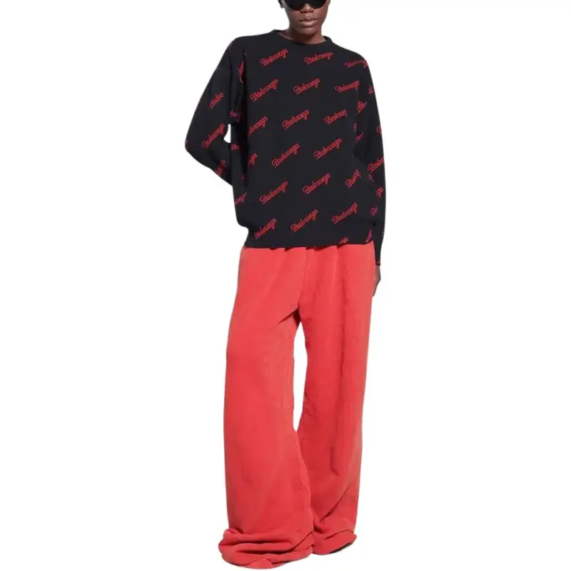 Balenciaga SS22 Sweater Regular Fit Women's Black-1