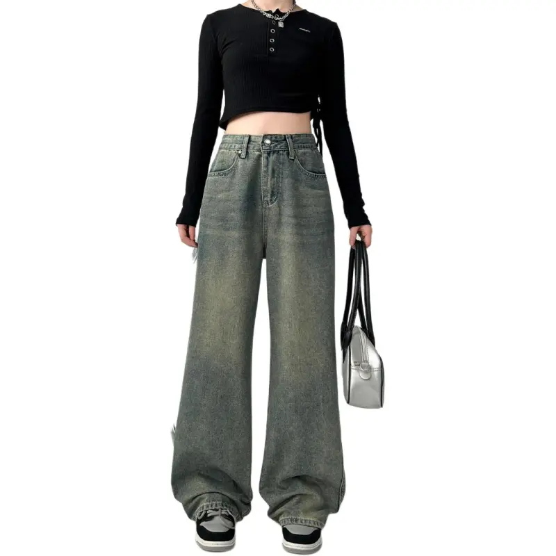 Concubine Zhu Jeans Women's Vintage Blue-3