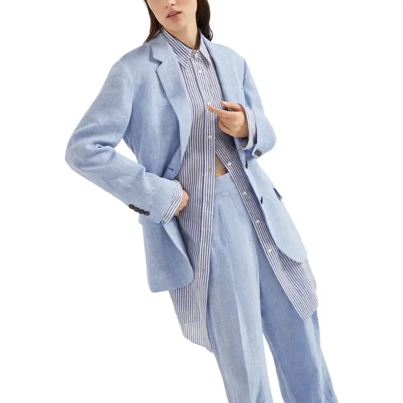 Brunello Cucinelli Beaded Detailed Jacket-4