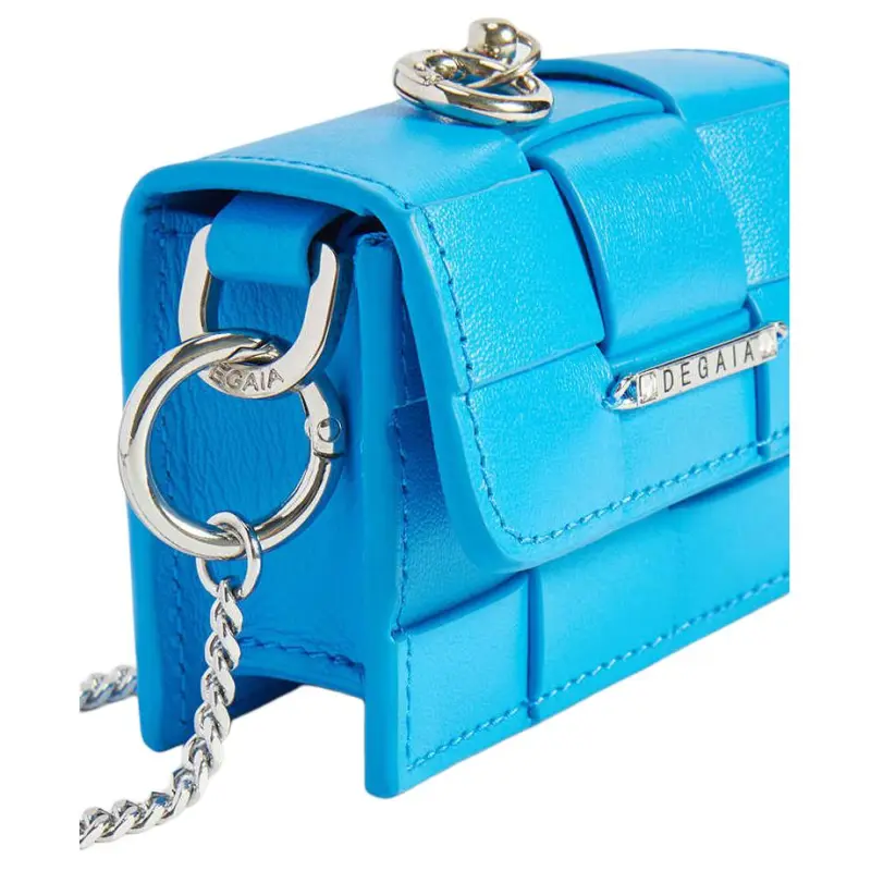 DEGAIA Cow Leather Shoulder Bag Crossbody Bag Small Size Women's Royal Blue-4