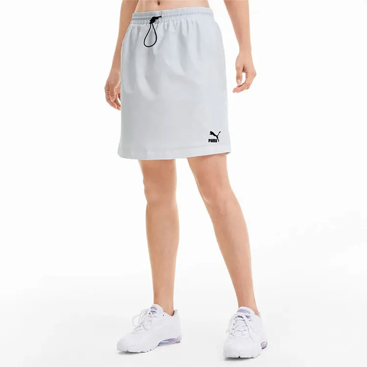 PUMA Classics Woven Casual Short Skirts Women's Silver-3