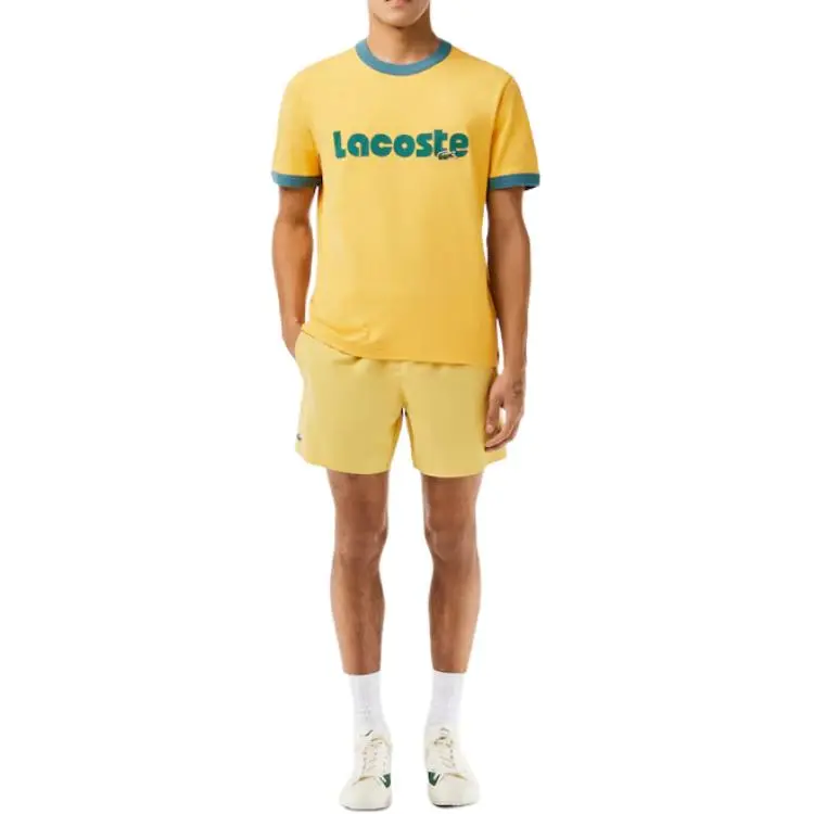 LACOSTE T Shirts Men Yellow-3