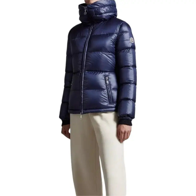 Moncler Douro Logo Patch Zip Up Puffer Jacket-4