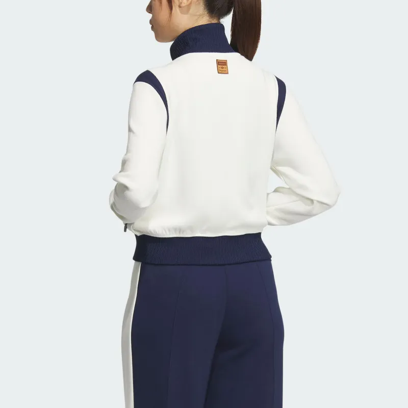 Adidas Originals RETROTRACK TOP SPORTY CLUB Jackets Coats Women's Jade White-2