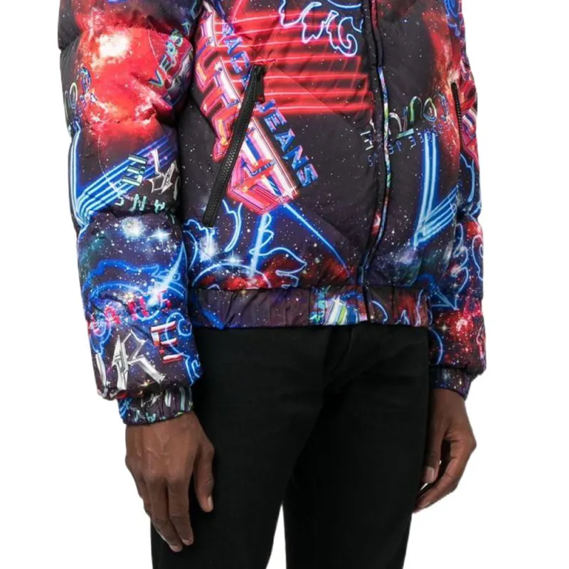 VERSACE JEANS COUTURE Motif print Down filled Jacket-6