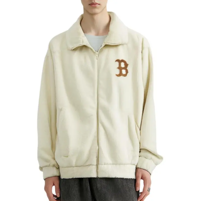 MLB Jackets Unisex Beige Yellow-2