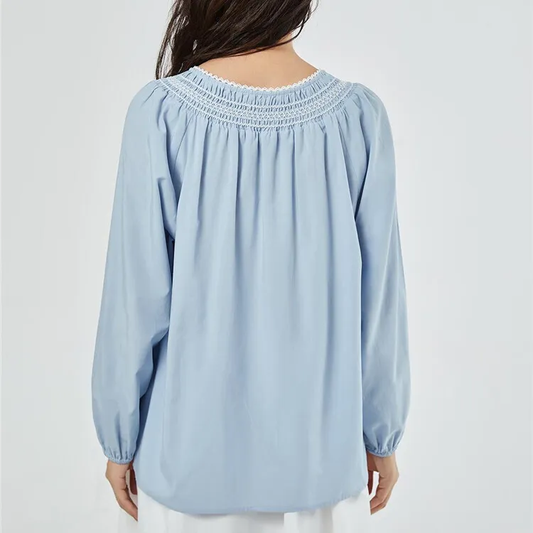 UNIQLO Shirts Women's 72 Sky Blue-2