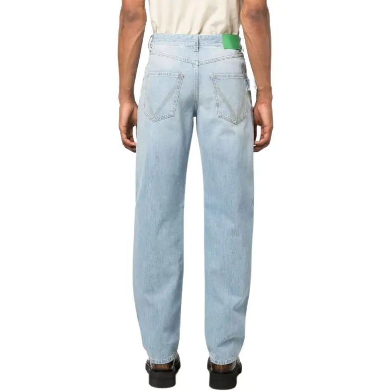 Bottega Veneta Logo Patch Straight Leg Jeans-7