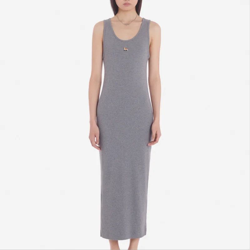 Maison Kitsune SS24 Slip Dresses Women's Gray-4