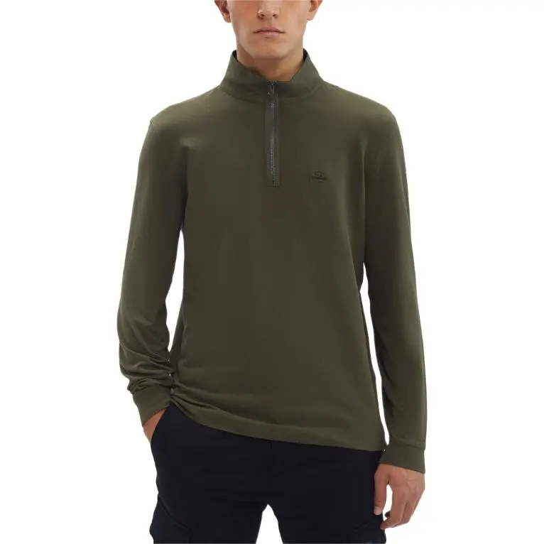 C.P.Company Logo patch Half zip Jumper-3