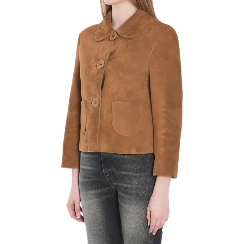 CELINE Jacket In Suede-1