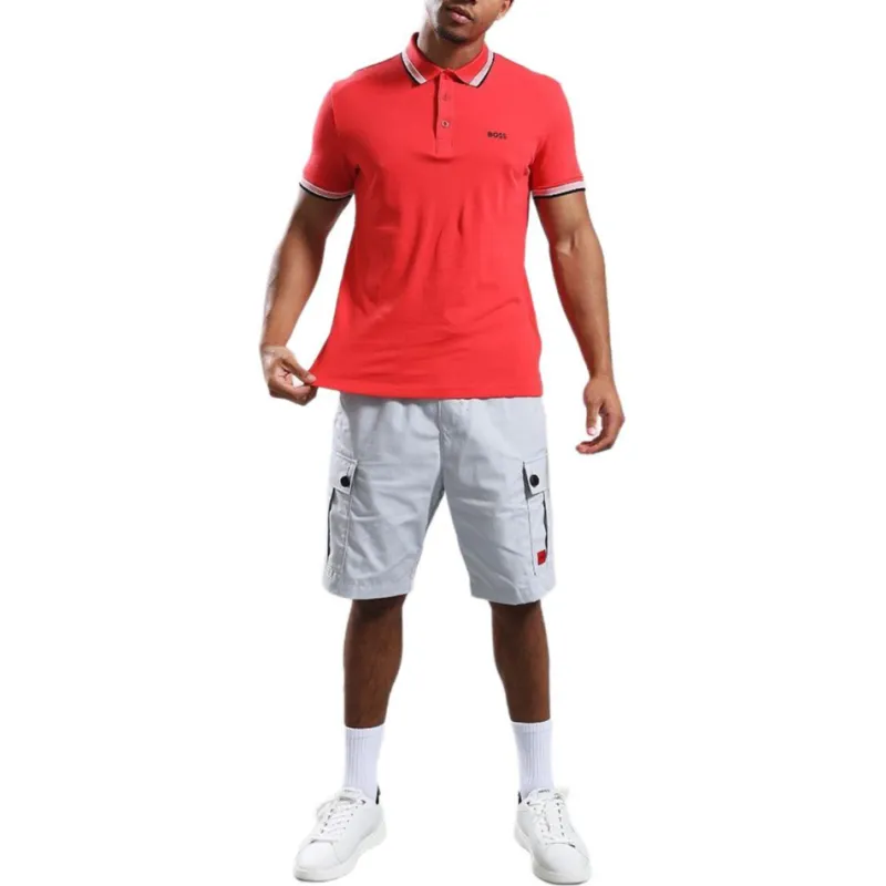 HUGO BOSS Polo Shirts Men Red-1