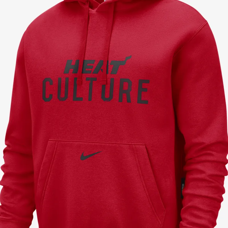 Nike Miami Heat Club City Edition Men's Nike Nba Fleece Pullover Hoodie-2