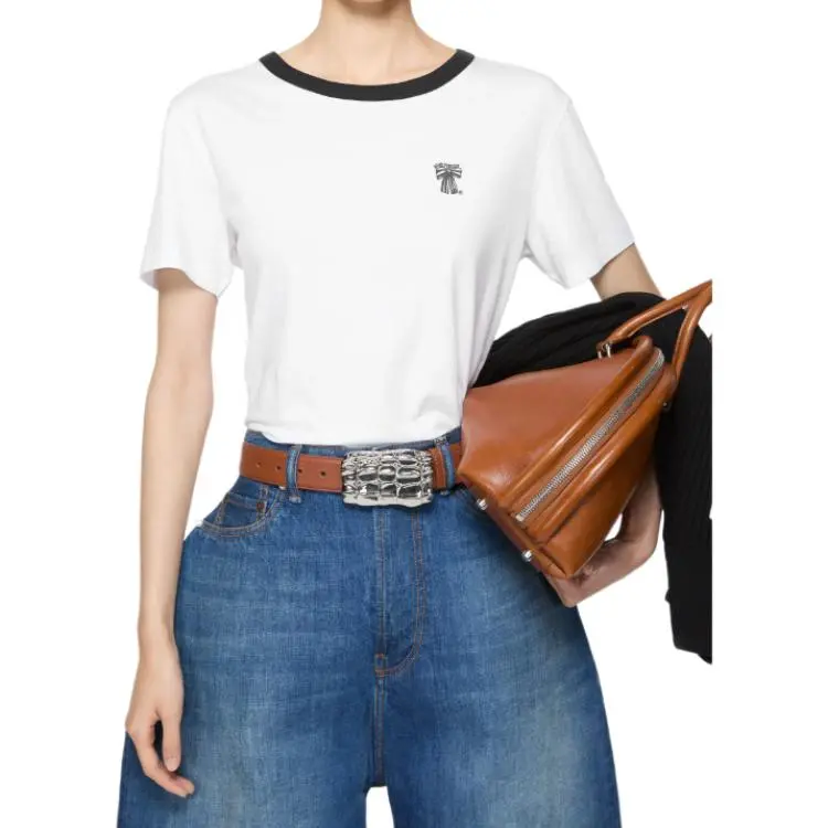 Acne Studios Regular Fit T Shirt 'Optic White'-3