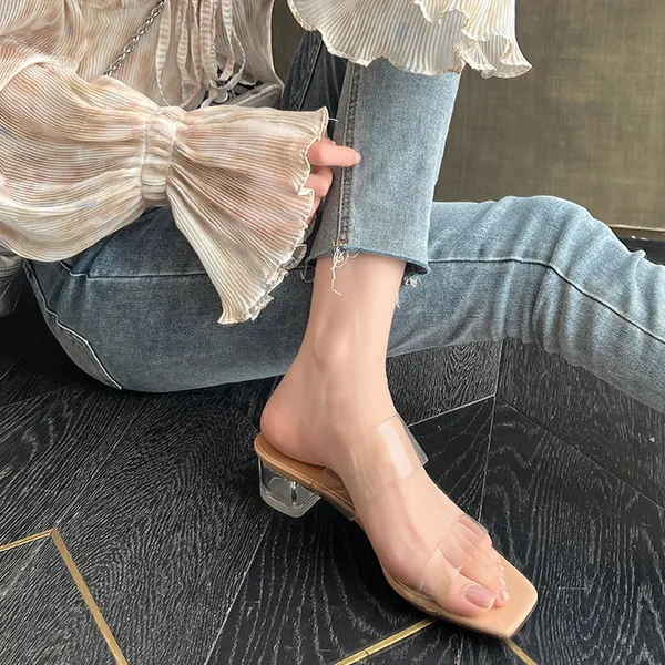 Uncle's House Slide Slippers Women's Apricot-4