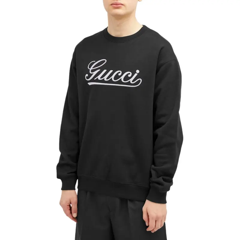 GUCCI Logo Detailed Crewneck Sweatshirt-3