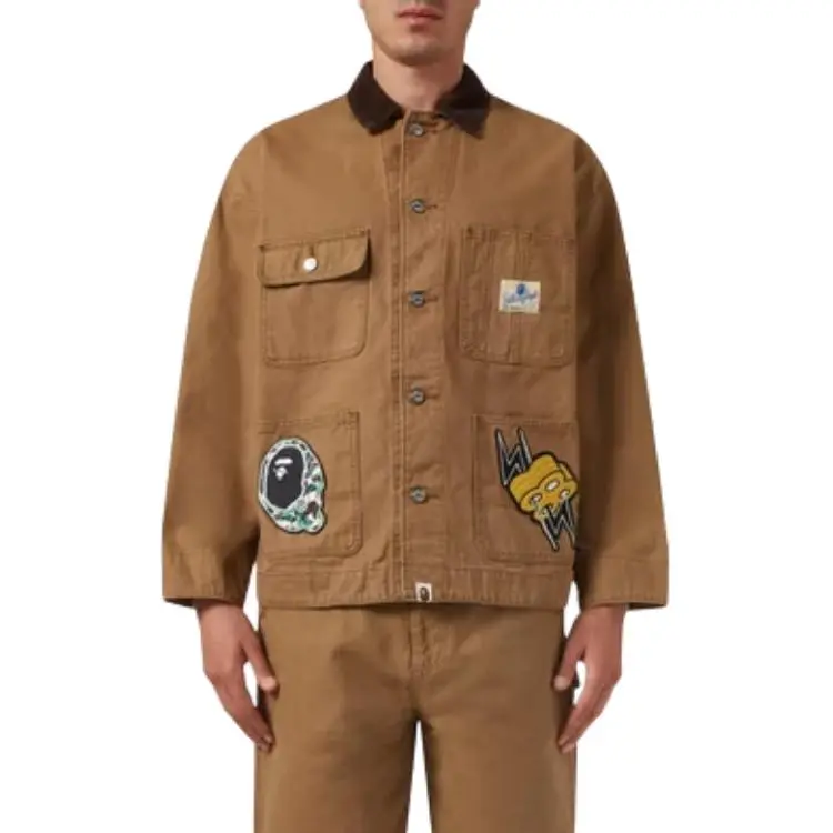 A BATHING APE Jackets Coats Men's Brown-2