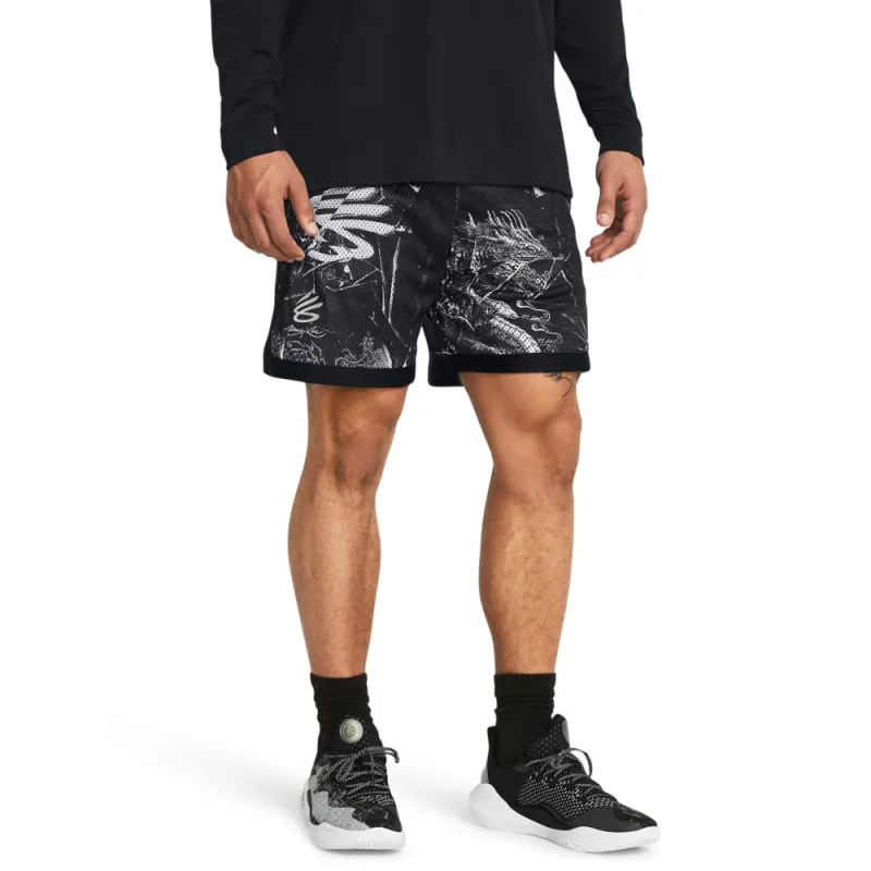 Under Armour x LIXIAOLONG LIANMINGKUAN UA Chinese New Year Sports Shorts Men's Black-2