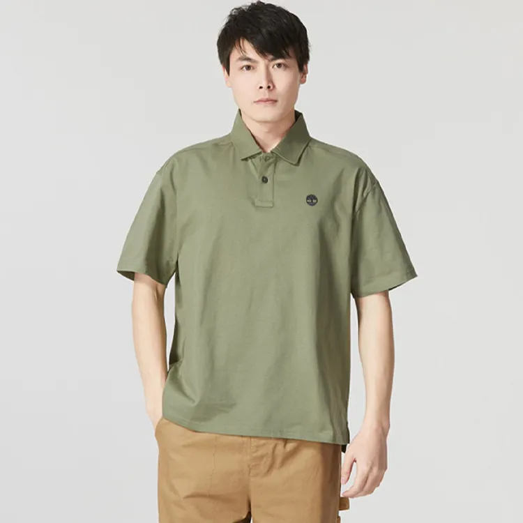Timberland Polo Shirts Men Army Green-2