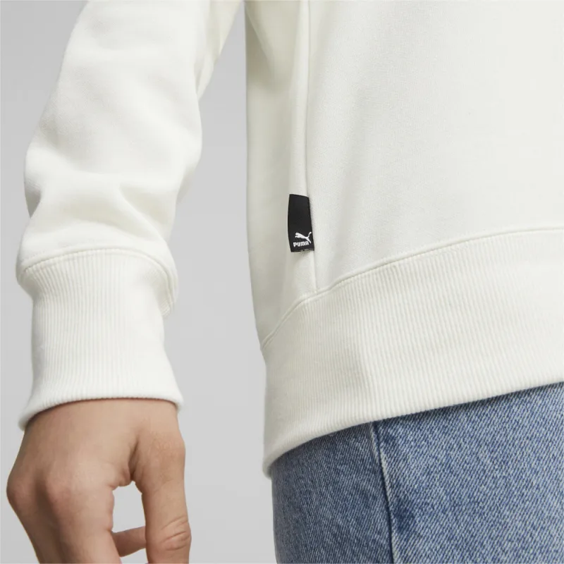 PUMA TEAM Crew Fleece Sweatshirt Women's White-5