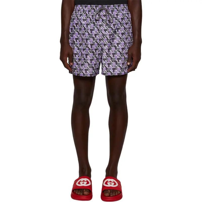GUCCI Printed Nylon Swim Shorts-2