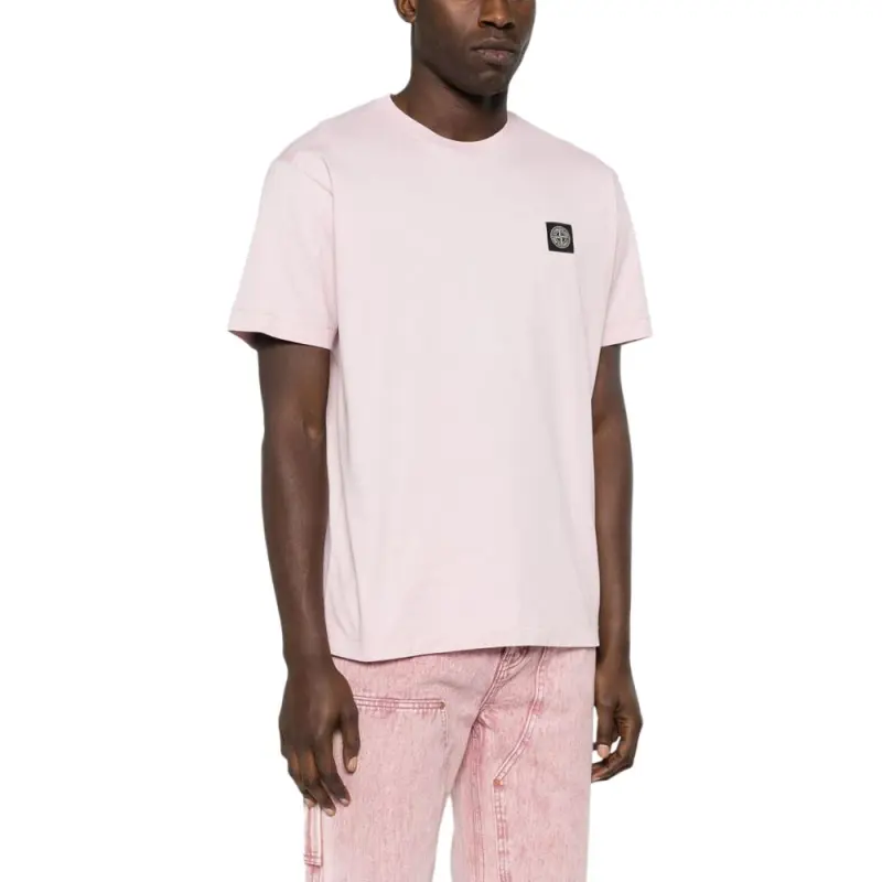STONE ISLAND T Shirt Men's Pink-2