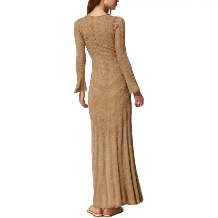 Twinset Lurex Maxi Dress-2