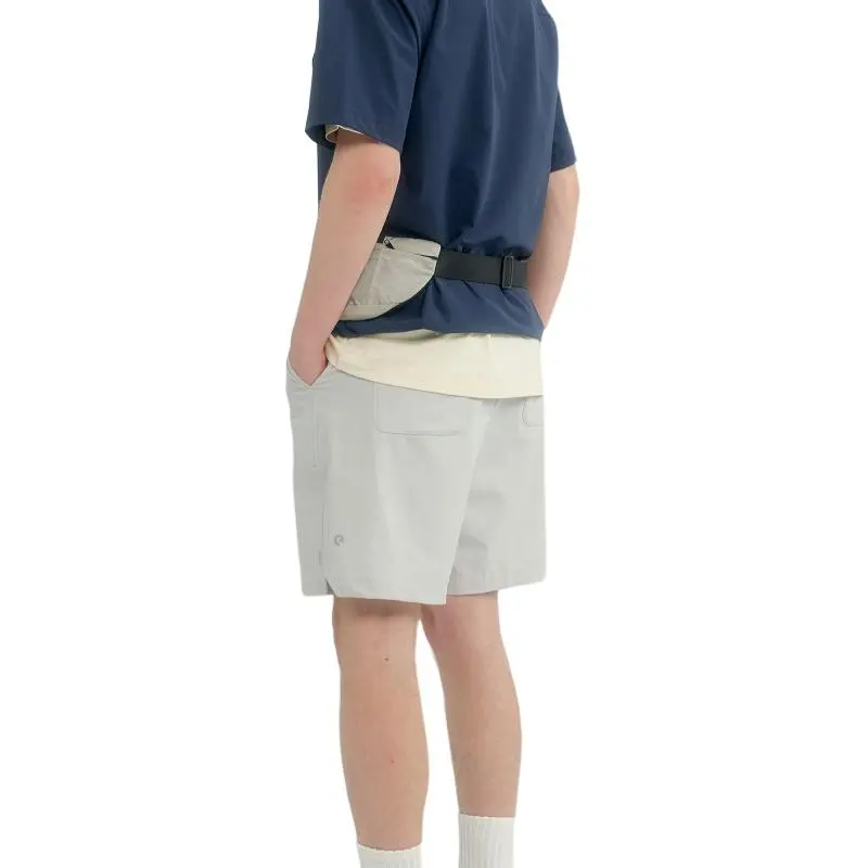 MYSAMESAME Casual Shorts Unisex Light Gray White In Stock-1