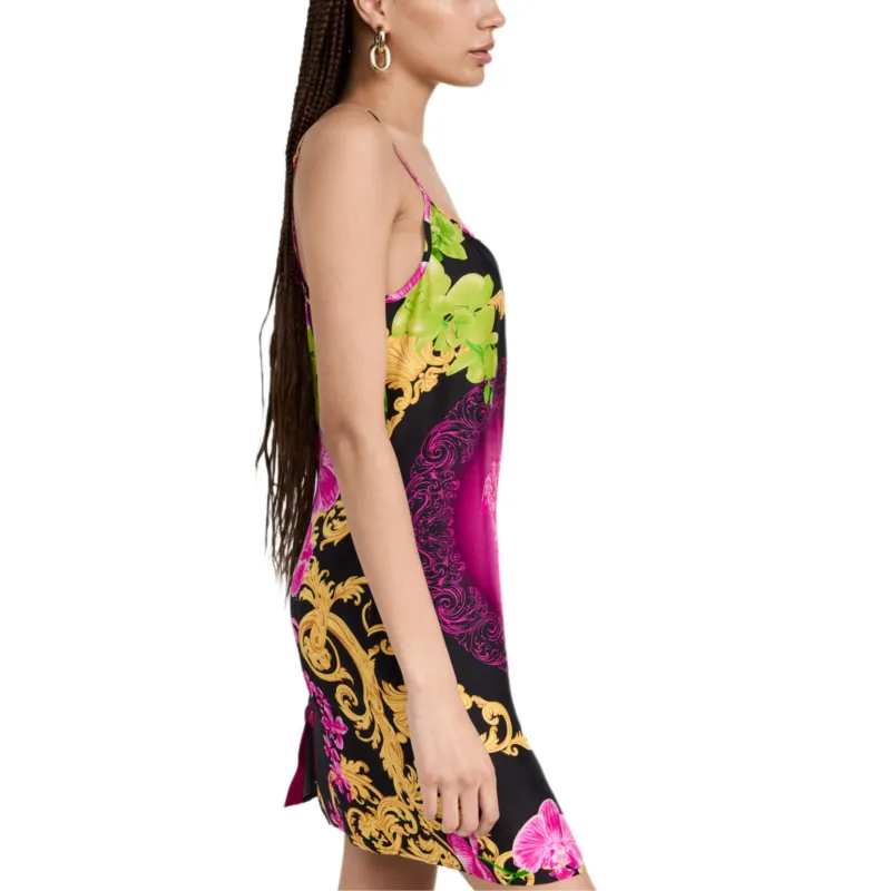 VERSACE Slip Dress Women's Purple-4