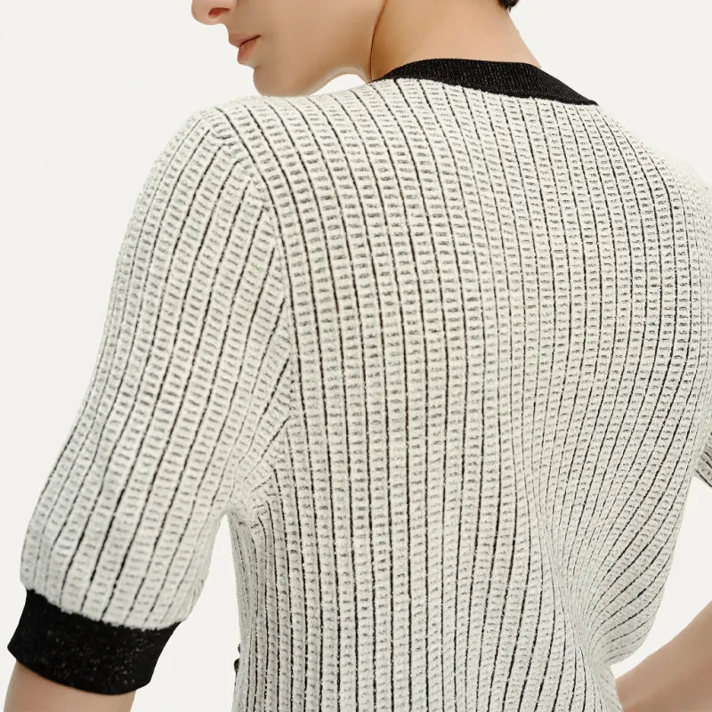 KARL LAGERFELD SS24 Knitwear Women's Black White-4