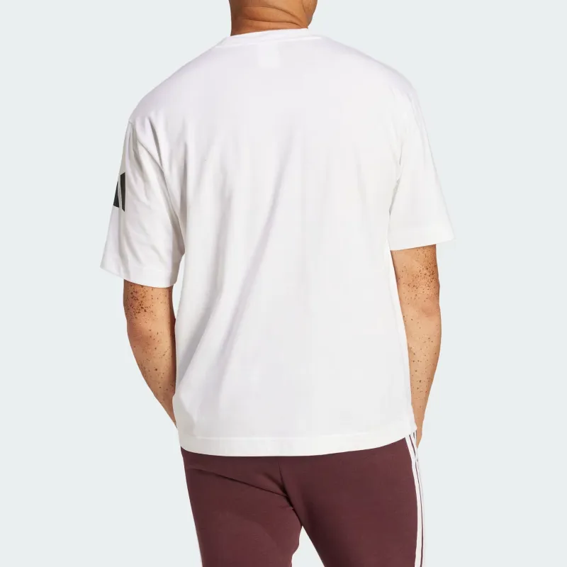 Adidas Essentials Loose Fit 3 Bar Logo T Shirt-2