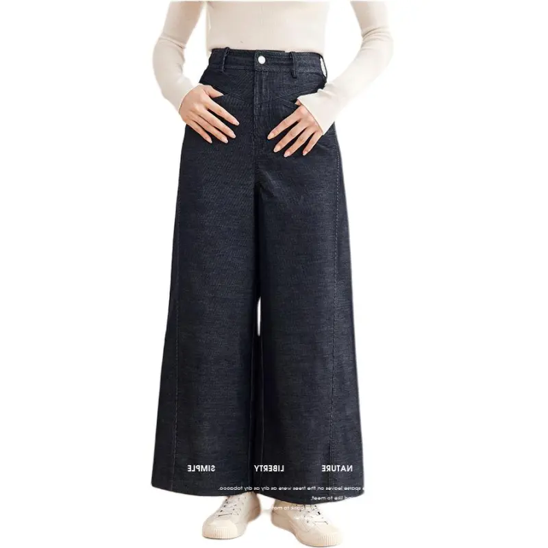 ZIMO Casual Pants Women's Navy Blue-3