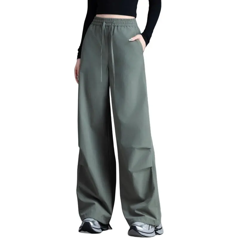 You Cow Me Pants Casual Pants Women's Army Green-6