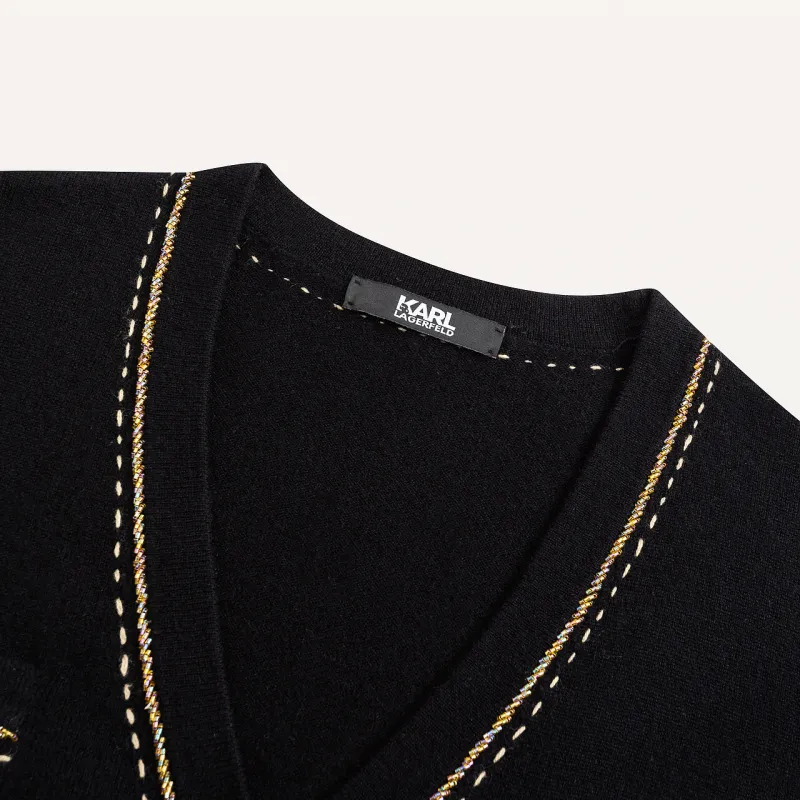 KARL LAGERFELD SS24 Knitwear Women's Black-3