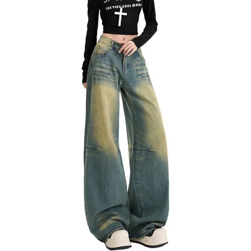 NHZN Jeans Women's Turquoise-3