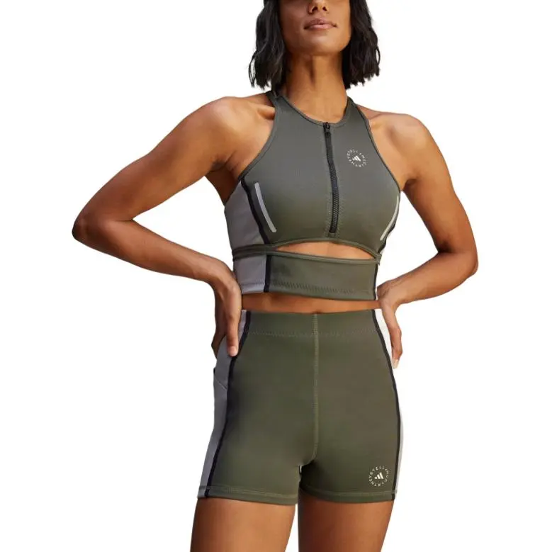 Adidas Free Shipping With AdiClub Adidas By Stella McCartney High Neck Crop Top-2