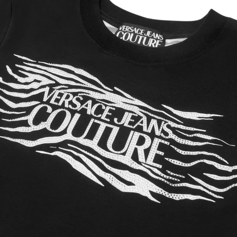 VERSACE Logo print T shirt-2