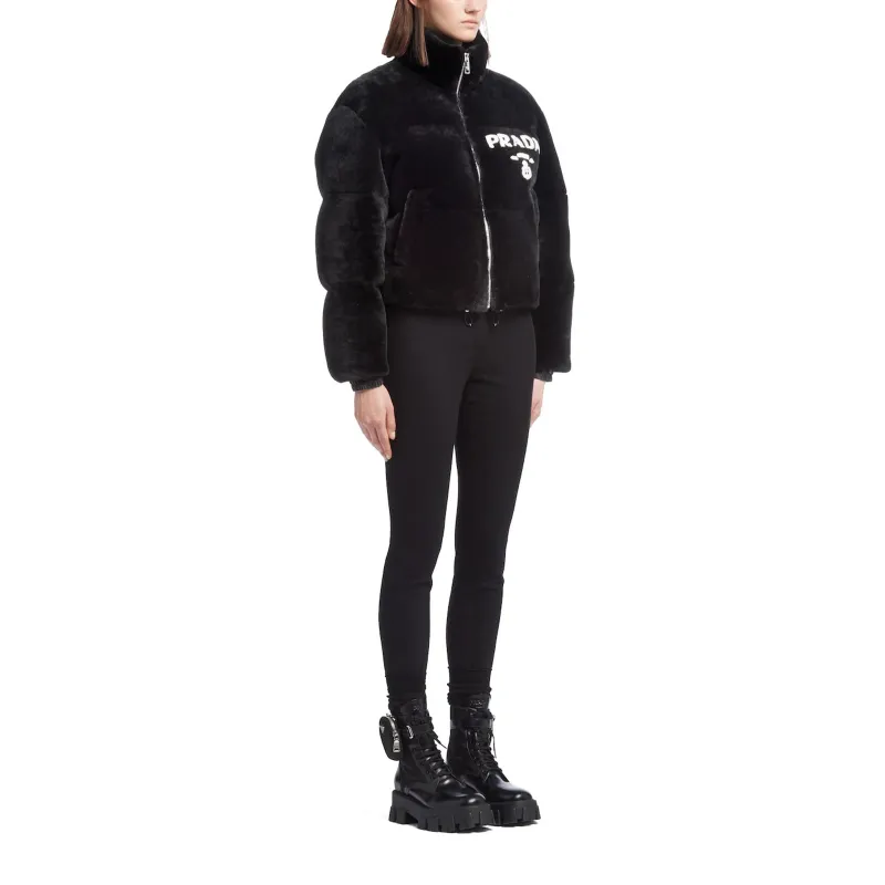 PRADA Jackets Coats Women's Black-4