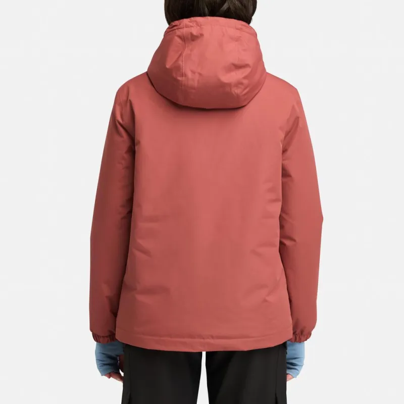 Timberland Outdoor Hiking Water Resistant Windproof Breathable Warm Windbreaker Jacket Women's Dark Red-3