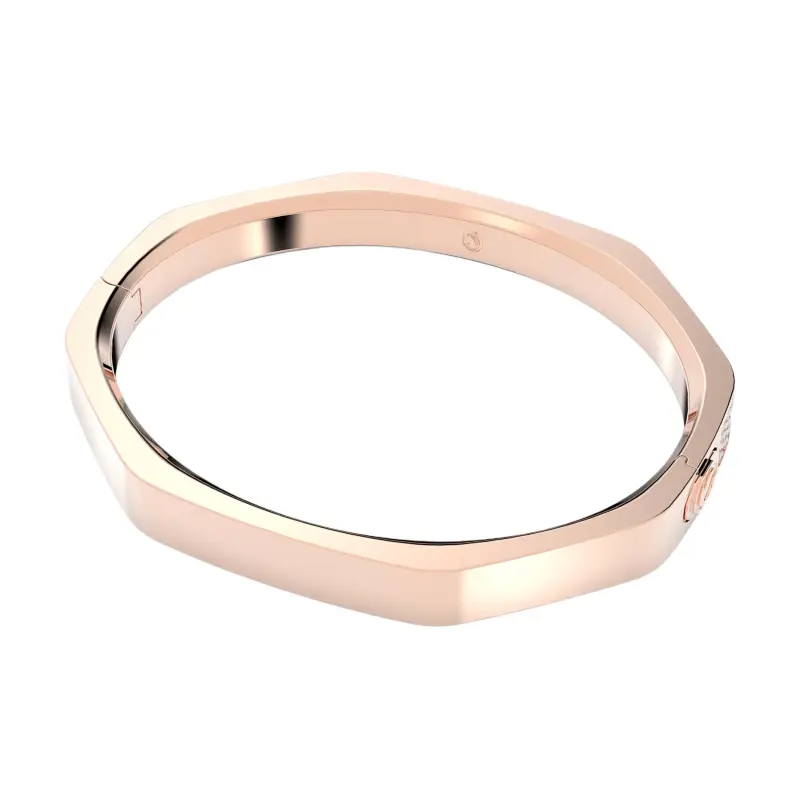Swarovski Crystal, Rose Gold Tone Plated Bangles Unisex Gold-1