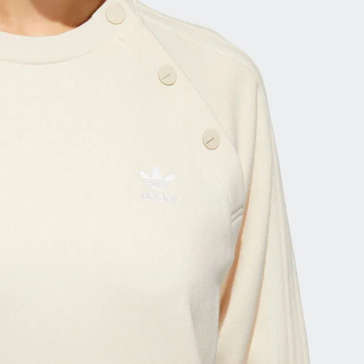 Adidas Originals Sweatshirt Women's Yellow White-5