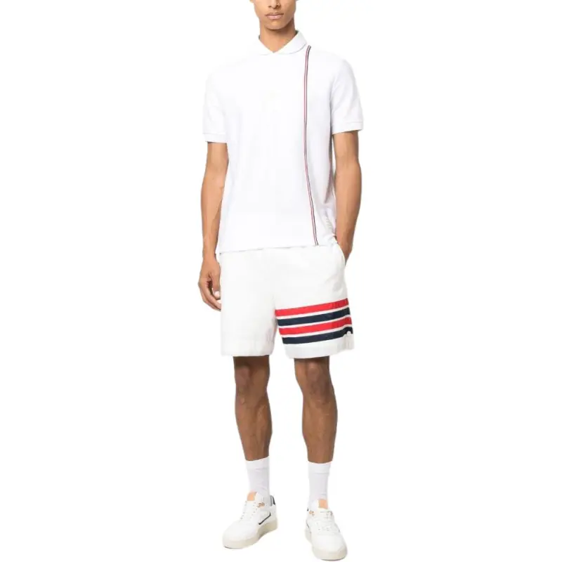 THOM BROWNE Jersey Short Sleeved Collection Polo Shirt-2