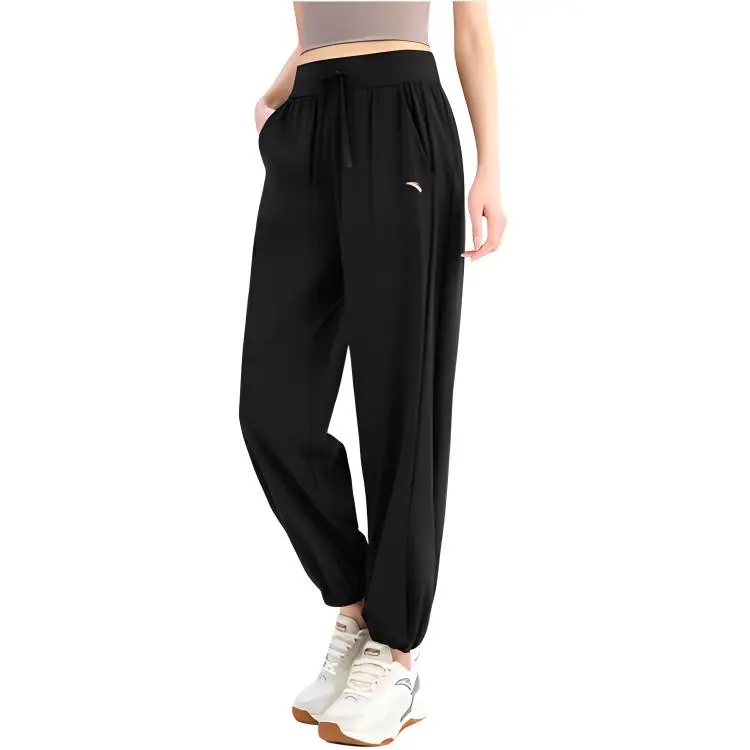 Anta Variety Training Collection Casual Pants Women's Basic Black-2