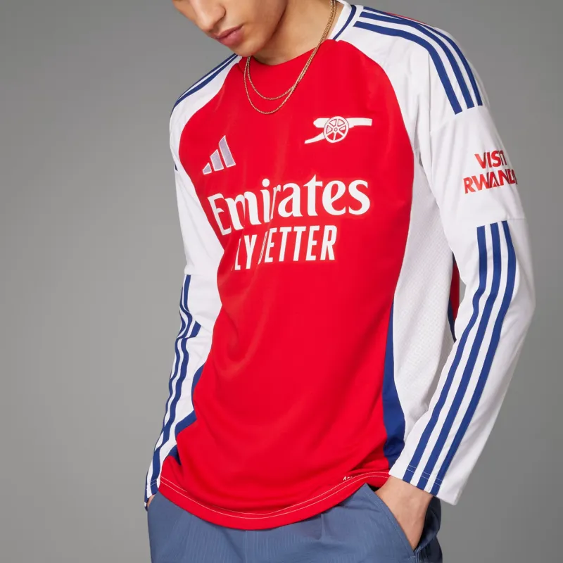 Adidas Free Shipping With AdiClub Arsenal 24/25 Long Sleeve Home Jersey-2