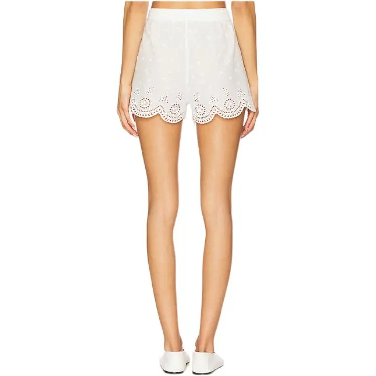 LOVESHACKFANCY Casual Shorts Women's White-1