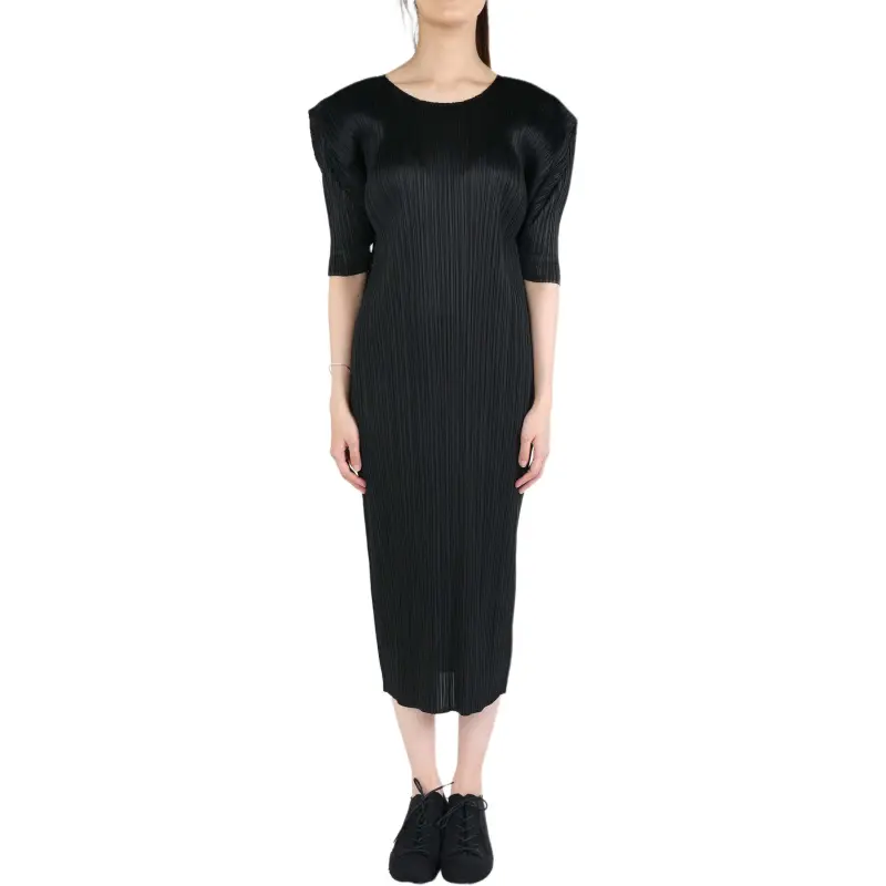 PLEATS PLEASE ISSEY MIYAKE Plissé Effect Midi Dress-2