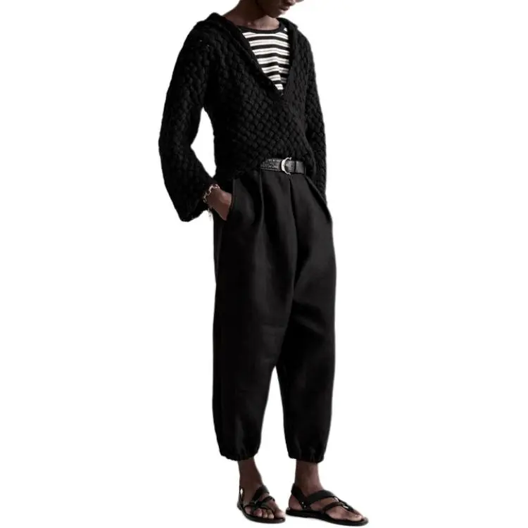 SAINT LAURENT SS21 Casual Pants Men's Black-2
