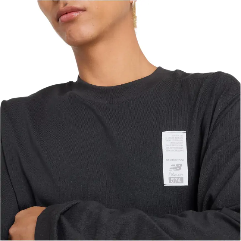 New Balance SketchNB 574 T Shirt Men's Black-5
