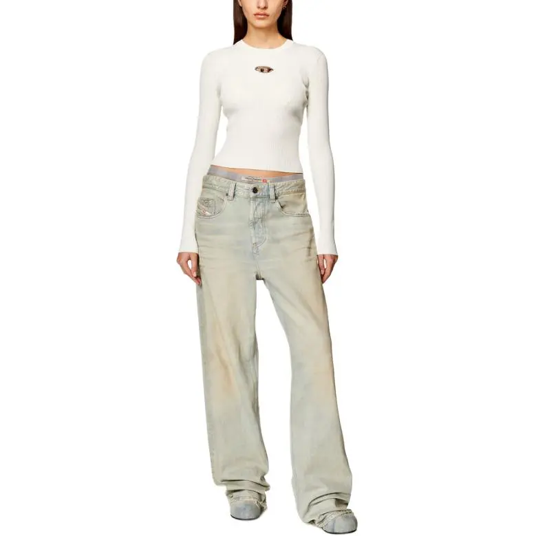 DIESEL M Valary Knit Shirt 'White'-3